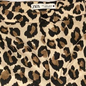 Zara Animal Print Trousers